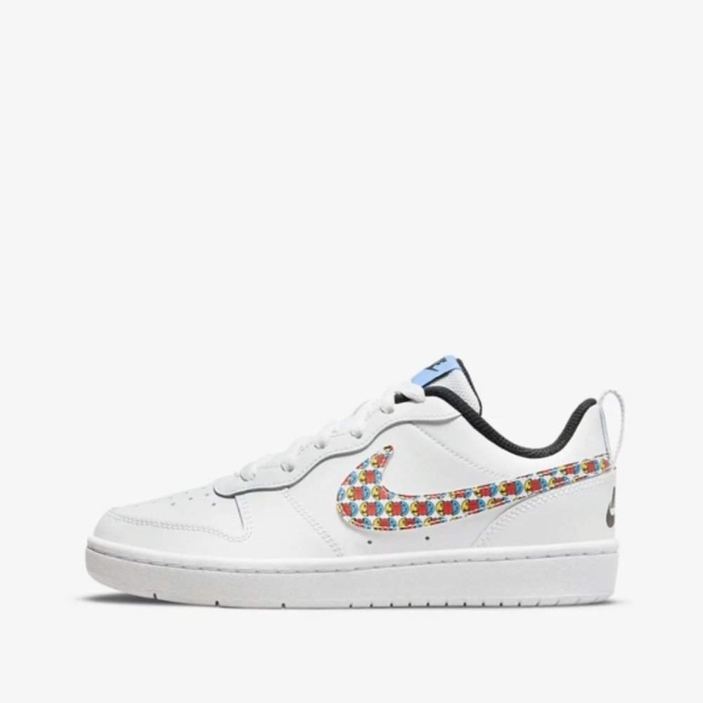 EUC Nike Court Borough Low 2 SE Smiley Face Basketball sz 12C